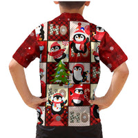 Cute Christmas Penguin Family Matching Mermaid Dress and Hawaiian Shirt Cozy Winter Ho Ho Ho Holiday Fun - Wonder Print Shop