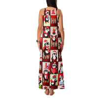 Cute Christmas Penguin Family Matching Tank Maxi Dress and Hawaiian Shirt Cozy Winter Ho Ho Ho Holiday Fun - Wonder Print Shop