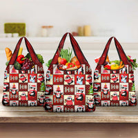 Cute Christmas Penguin Grocery Bag Cozy Winter Ho Ho Ho Holiday Fun - Wonder Print Shop