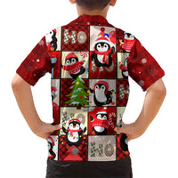 Cute Christmas Penguin Hawaiian Shirt Cozy Winter Ho Ho Ho Holiday Fun - Wonder Print Shop