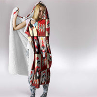 Cute Christmas Penguin Hooded Blanket Cozy Winter Ho Ho Ho Holiday Fun - Wonder Print Shop