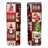 Cute Christmas Penguin Skinny Tumbler Cozy Winter Ho Ho Ho Holiday Fun - Wonder Print Shop