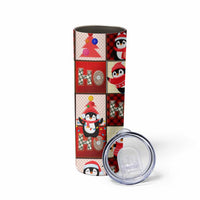 Cute Christmas Penguin Skinny Tumbler Cozy Winter Ho Ho Ho Holiday Fun - Wonder Print Shop