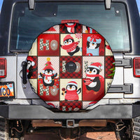 Cute Christmas Penguin Spare Tire Cover Cozy Winter Ho Ho Ho Holiday Fun - Wonder Print Shop