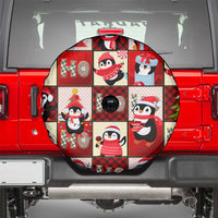 Cute Christmas Penguin Spare Tire Cover Cozy Winter Ho Ho Ho Holiday Fun - Wonder Print Shop