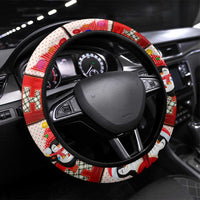 Cute Christmas Penguin Steering Wheel Cover Cozy Winter Ho Ho Ho Holiday Fun - Wonder Print Shop