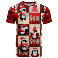 Cute Christmas Penguin T Shirt Cozy Winter Ho Ho Ho Holiday Fun - Wonder Print Shop