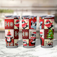 Cute Christmas Penguin Tumbler Cup Cozy Winter Ho Ho Ho Holiday Fun - Wonder Print Shop