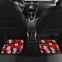Penguin Winter Sports Christmas Car Mats Cute Holiday Ski Snow Fun - Wonder Print Shop