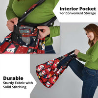 Penguin Winter Sports Christmas Grocery Bag Cute Holiday Ski Snow Fun - Wonder Print Shop