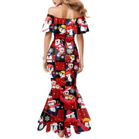 Penguin Winter Sports Christmas Mermaid Dress Cute Holiday Ski Snow Fun - Wonder Print Shop