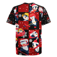 Penguin Winter Sports Christmas Rugby Jersey Cute Holiday Ski Snow Fun - Wonder Print Shop