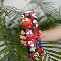 Penguin Winter Sports Christmas Skinny Tumbler Cute Holiday Ski Snow Fun - Wonder Print Shop