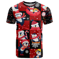 Penguin Winter Sports Christmas T Shirt Cute Holiday Ski Snow Fun - Wonder Print Shop