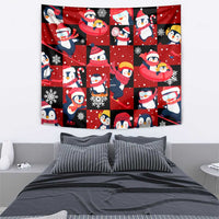 Penguin Winter Sports Christmas Tapestry Cute Holiday Ski Snow Fun - Wonder Print Shop