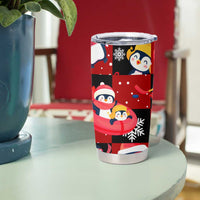 Penguin Winter Sports Christmas Tumbler Cup Cute Holiday Ski Snow Fun - Wonder Print Shop