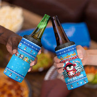 Funny Grumpy Penguin Christmas 4 in 1 Can Cooler Tumbler All I Want for Christmas Is You To Leave Me Alone - Wonder Print Shop