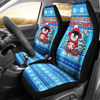 Funny Grumpy Penguin Christmas Car Seat Cover All I Want for Christmas Is You To Leave Me Alone - Wonder Print Shop