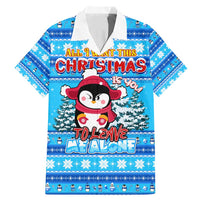 Funny Grumpy Penguin Christmas Family Matching Mermaid Dress and Hawaiian Shirt All I Want for Christmas Is You To Leave Me Alone - Wonder Print Shop