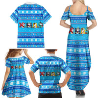 Funny Grumpy Penguin Christmas Family Matching Summer Maxi Dress and Hawaiian Shirt All I Want for Christmas Is You To Leave Me Alone - Wonder Print Shop