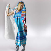 Funny Grumpy Penguin Christmas Hooded Blanket All I Want for Christmas Is You To Leave Me Alone - Wonder Print Shop