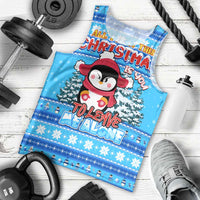 Funny Grumpy Penguin Christmas Men Tank Top All I Want for Christmas Is You To Leave Me Alone - Wonder Print Shop