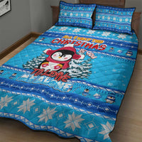 Funny Grumpy Penguin Christmas Quilt Bed Set All I Want for Christmas Is You To Leave Me Alone - Wonder Print Shop