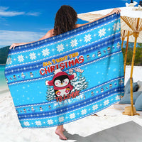 Funny Grumpy Penguin Christmas Sarong All I Want for Christmas Is You To Leave Me Alone - Wonder Print Shop