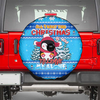 Funny Grumpy Penguin Christmas Spare Tire Cover All I Want for Christmas Is You To Leave Me Alone - Wonder Print Shop