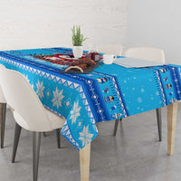 Funny Grumpy Penguin Christmas Tablecloth All I Want for Christmas Is You To Leave Me Alone - Wonder Print Shop