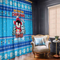 Funny Grumpy Penguin Christmas Window Curtain All I Want for Christmas Is You To Leave Me Alone - Wonder Print Shop