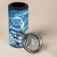Striper Fishing 4 in 1 Can Cooler Tumbler Striped Bass Angler - Wonder Print Shop