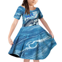 Striper Fishing Family Matching Off Shoulder Short Dress and Hawaiian Shirt Striped Bass Angler - Wonder Print Shop