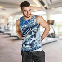 Striper Fishing Men Tank Top Striped Bass Angler - Wonder Print Shop