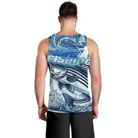 Striper Fishing Men Tank Top Striped Bass Angler - Wonder Print Shop