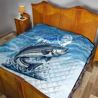 Striper Fishing Quilt Striped Bass Angler - Wonder Print Shop