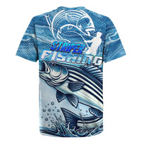 Striper Fishing Rugby Jersey Striped Bass Angler - Wonder Print Shop