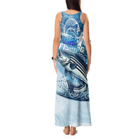 Striper Fishing Tank Maxi Dress Striped Bass Angler - Wonder Print Shop