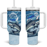 Striper Fishing Tumbler With Handle Striped Bass Angler - Wonder Print Shop