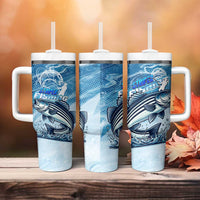 Striper Fishing Tumbler With Handle Striped Bass Angler - Wonder Print Shop