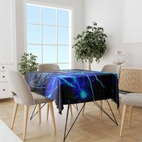 Blue Lightning Striped Bass Tablecloth Power Surge Fishing Hook Electric Print - Wonder Print Shop