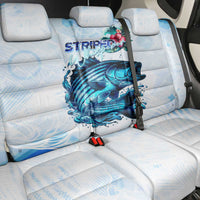 Striped Bass Whisperer Back Car Seat Cover Tropical Wave Fishing Design - Wonder Print Shop