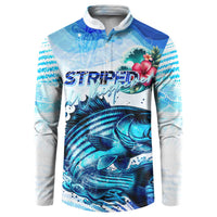 Striped Bass Whisperer Button Sweatshirt Tropical Wave Fishing Design - Wonder Print Shop