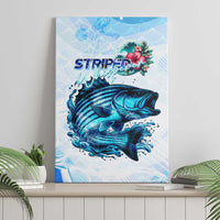 Striped Bass Whisperer Canvas Wall Art Tropical Wave Fishing Design - Wonder Print Shop