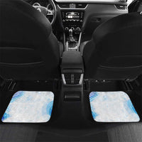 Striped Bass Whisperer Car Mats Tropical Wave Fishing Design - Wonder Print Shop