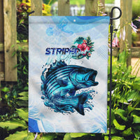 Striped Bass Whisperer Garden Flag Tropical Wave Fishing Design - Wonder Print Shop