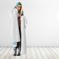 Striped Bass Whisperer Hooded Blanket Tropical Wave Fishing Design - Wonder Print Shop