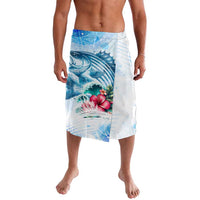 Striped Bass Whisperer Lavalava Tropical Wave Fishing Design - Wonder Print Shop