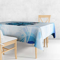 Striped Bass Whisperer Tablecloth Tropical Wave Fishing Design - Wonder Print Shop