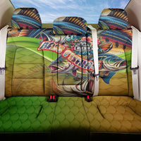 Bass Fishing Back Car Seat Cover Tropical Explosion Angler Design - Wonder Print Shop
